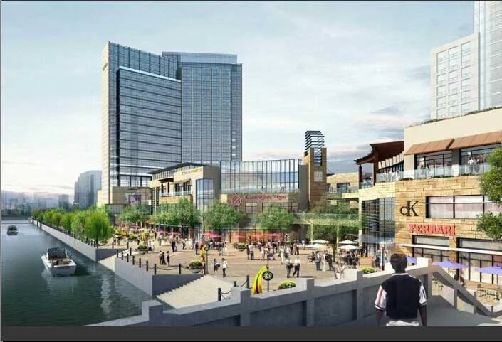 Lake Pha That Luang Shopping Plaza, Laos - architectural rendering