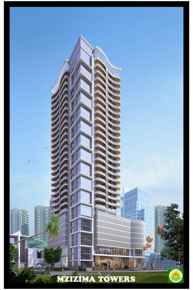 Mzizima Towers, Dar es Salaam - architectural rendering